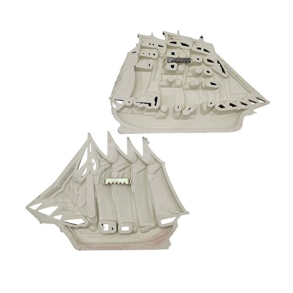 Vintage Nautical-Themed Burwood Ship Wall Decor Set of 2 - Picture 2 of 4